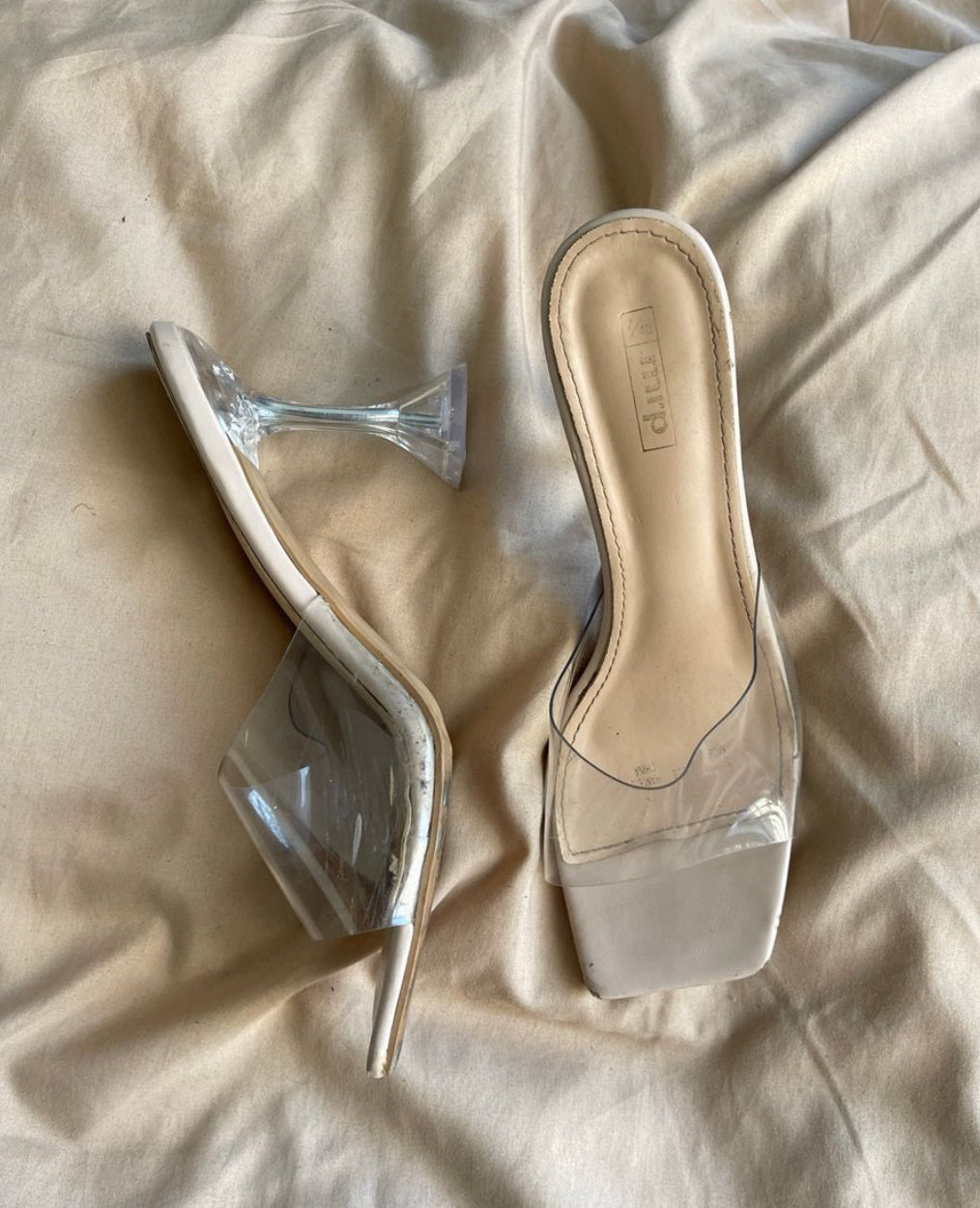 Transparent heels
