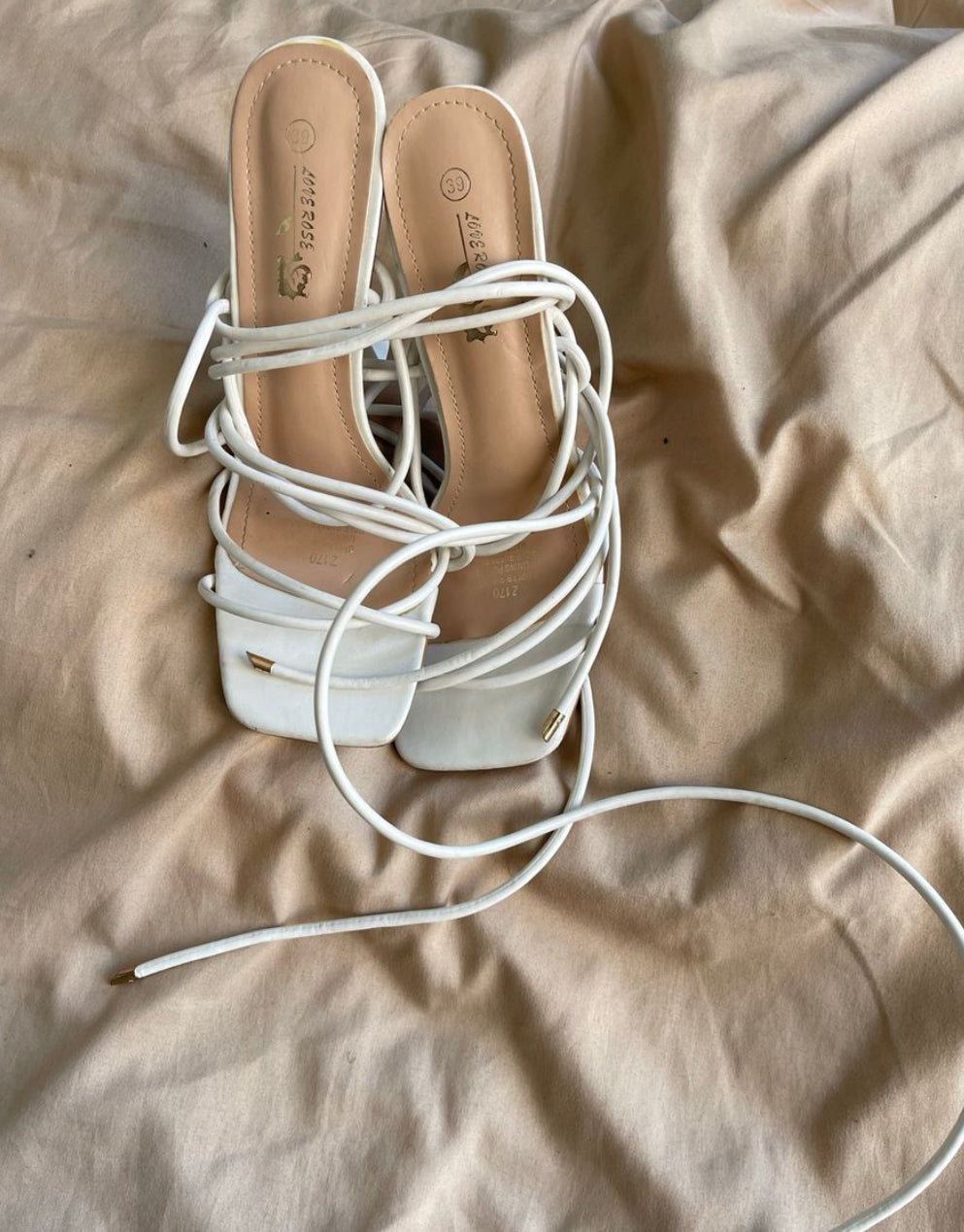 Strap up heels